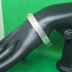 Elegant Silver Bangle Bracelet